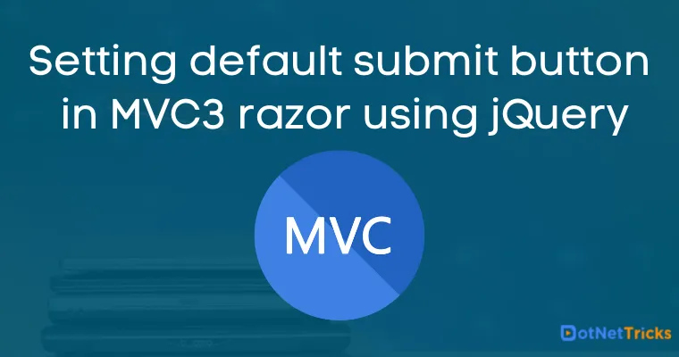 Setting default submit button in MVC3 razor using jQuery