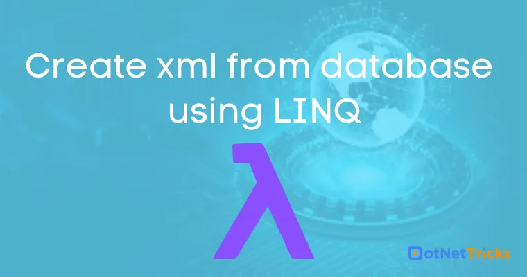 Create xml from database using LINQ