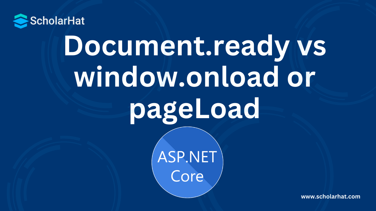 Difference between document.ready and window.onload or pageLoad