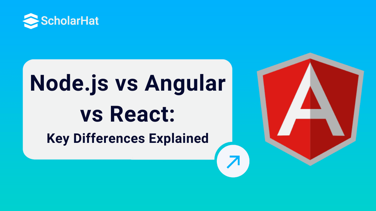 The Difference Between Node.js Vs. Angular Vs. React