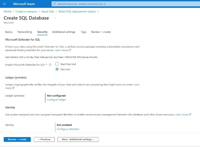 Azure SQl Database