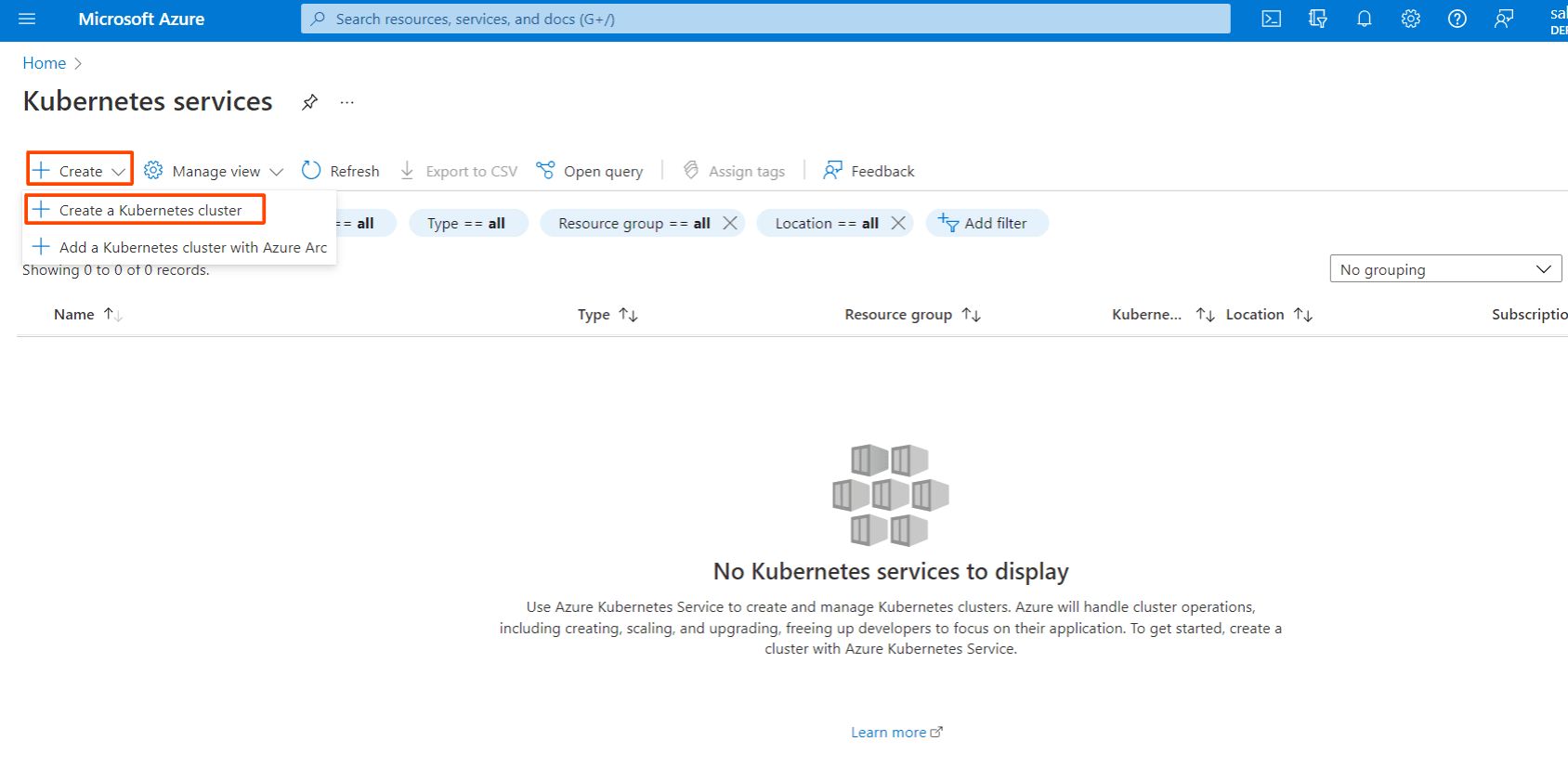 Azure Kubernetes Service (AKS)