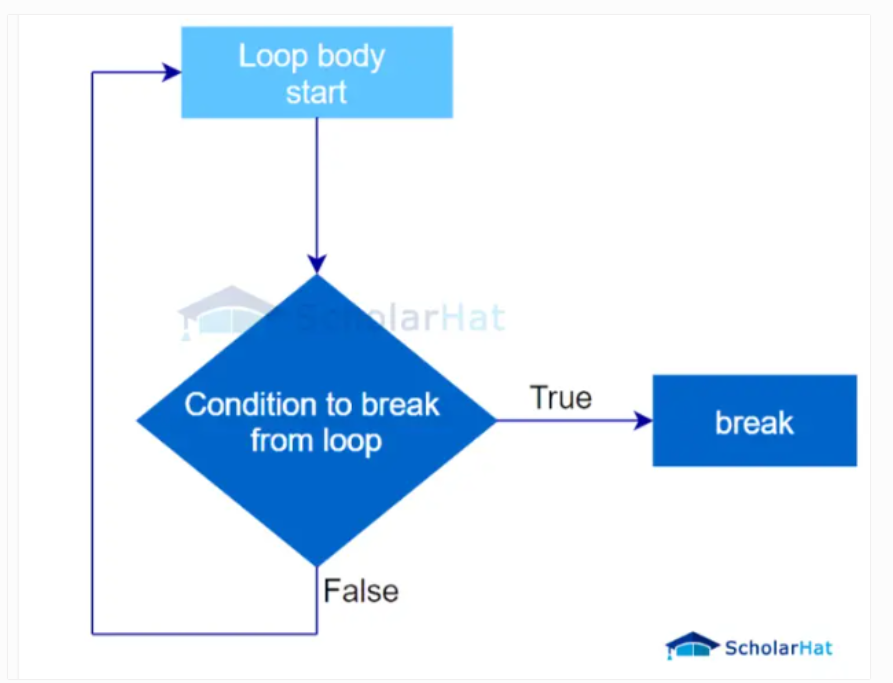 break statement in a loop in C++