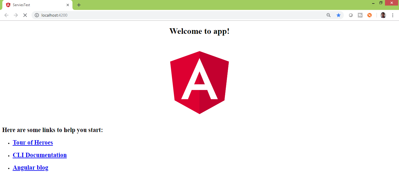 welcome to angular