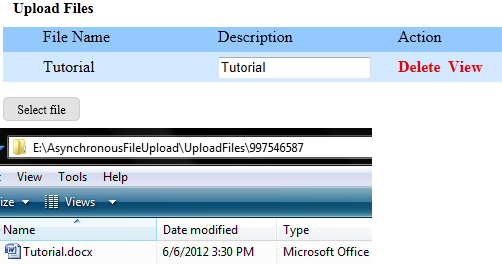 Delete file from Server