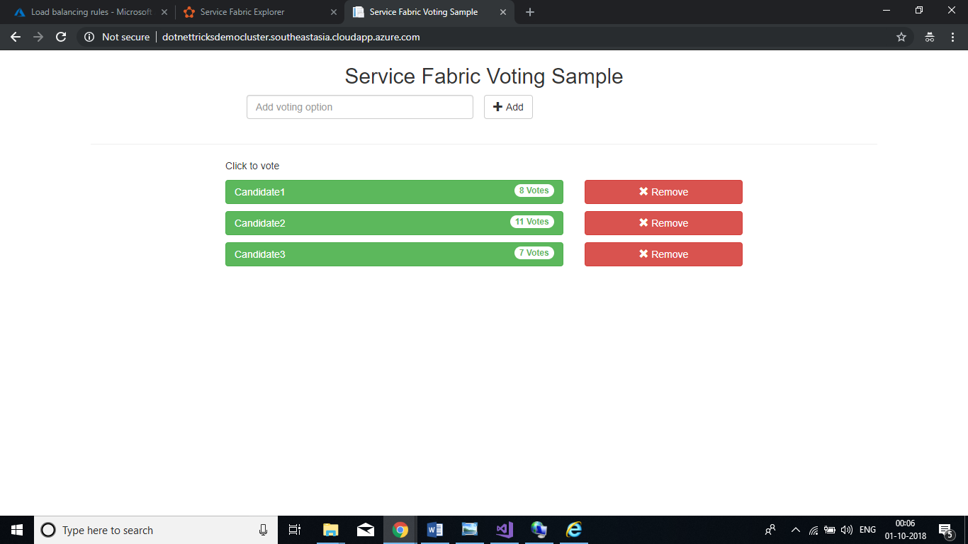 Deploy Application to an Azure Cluster