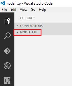 node js on visual studio code