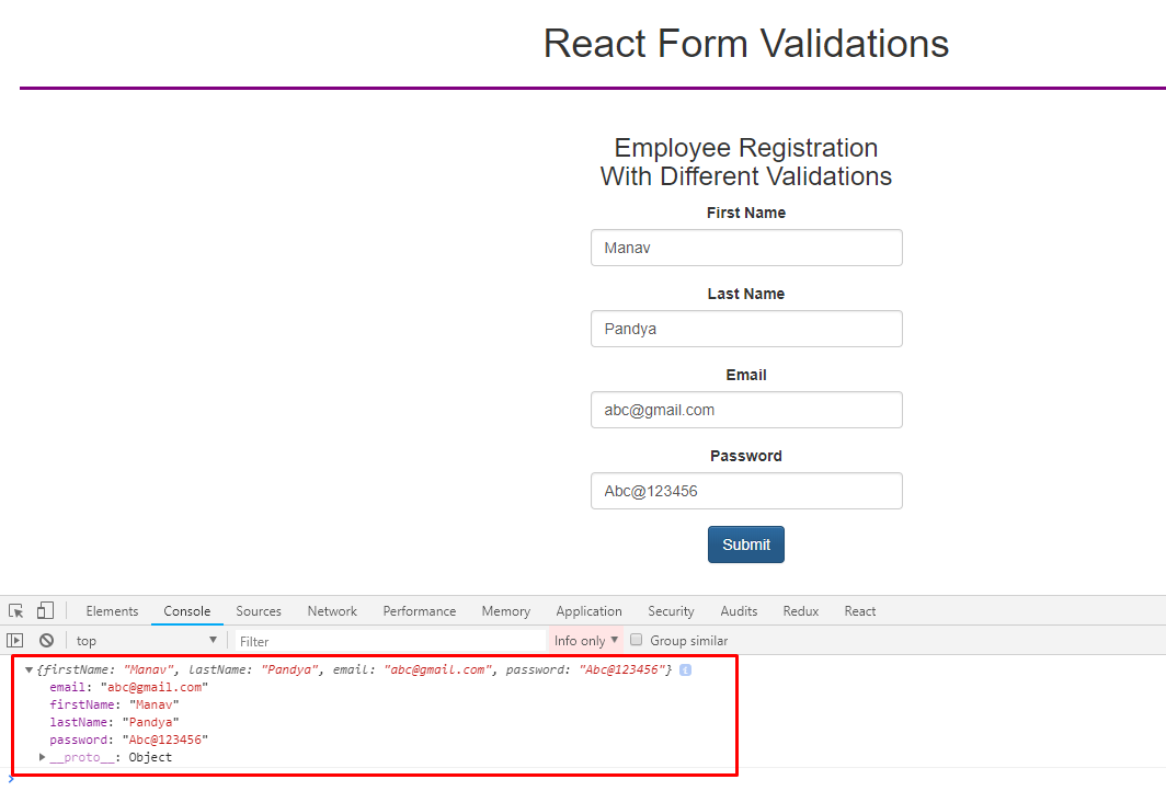 react-form-validation-example-with-formik-and-yup-bezkoder