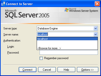 Clear recent connection list from SQL Server 2005