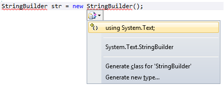 Visual Studio Keyboard Shortcut - Ctrl-(+)+ Ctrl-.