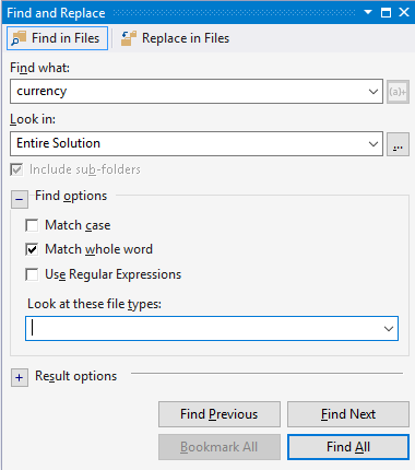 visual studio hotkeys change