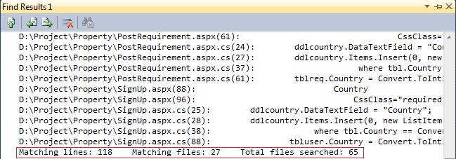 Visual Studio Keyboard Shortcut - Ctrl-Shift-F